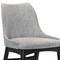Armen Living Arcadia and Azalea 48" Round Gray and Black Wood 5 Piece Dining Set SETARDI5AZBLGR48 - alternate 2